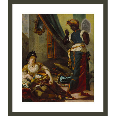 «Women of Algiers» par Eugene Delacroix, impression giclée sur cadre