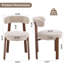 Ensemble de table de salle à manger 4 personnes Adwin avec table ovale 86,61 "et chaises rembourrées Boucle-1750066592-1750066595