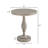  Solmere 22" Round Wood Pedestal End Table, Gray-946813474