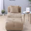 Fauteuils d'appoint modernes, fauteuil lounge portable Cloud avec repose-pieds, polyester taupe