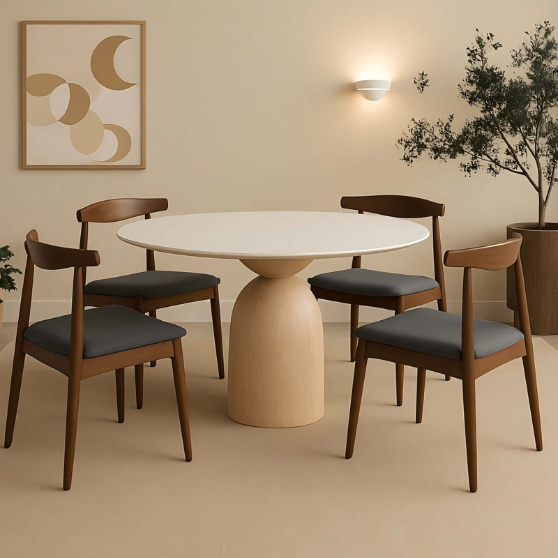 Ensemble de 2 chaises de salle à manger Mid Century
