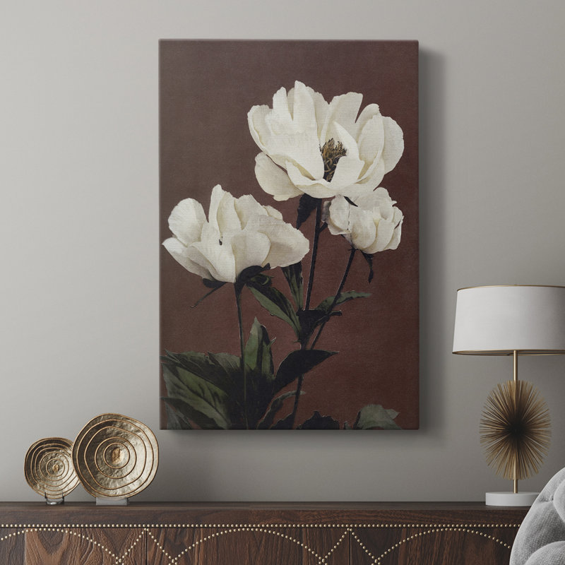 Motif floral rétro avec cccl, H 18 po x l 12 po