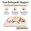 Canapé-lit orthopédique pour chien Dream Haven - Rouille-962161606-985494064