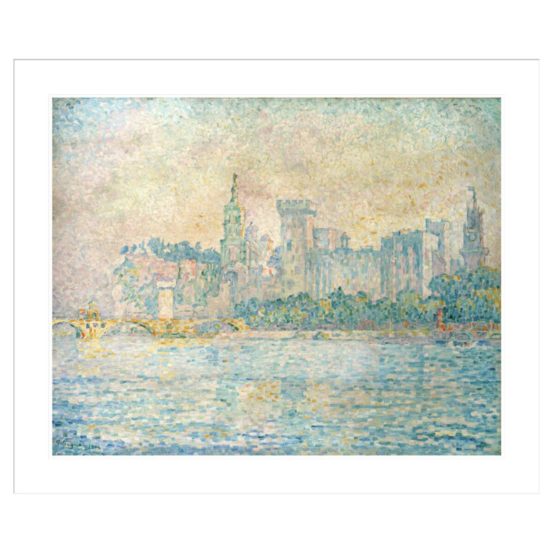 Avignon Morning by Paul Signac - Framed Giclee Print, 33.5" H x 40.15" W