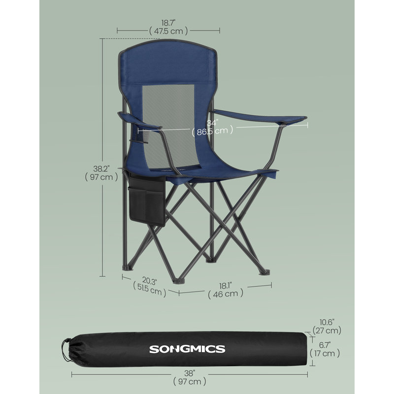 Folding Camping Chair, Blue