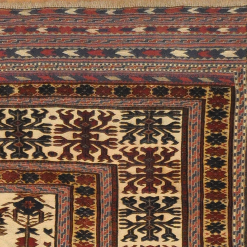 Laine soumak afghane tissée à la main Kilim