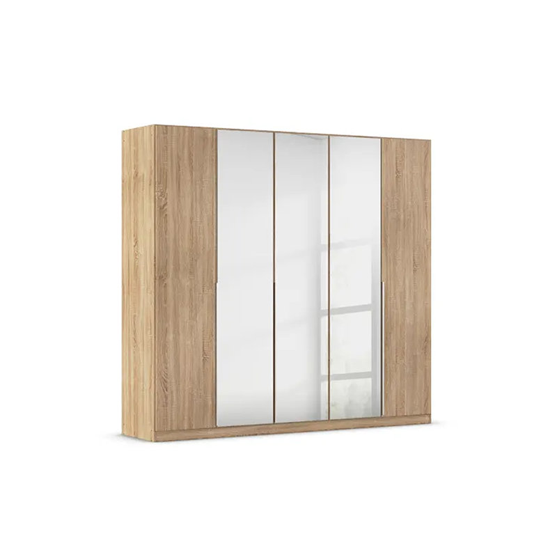 Alabama 2 Door Wardrobe, Sonoma Oak, 210cm H x 226cm W x 54cm D, Classic