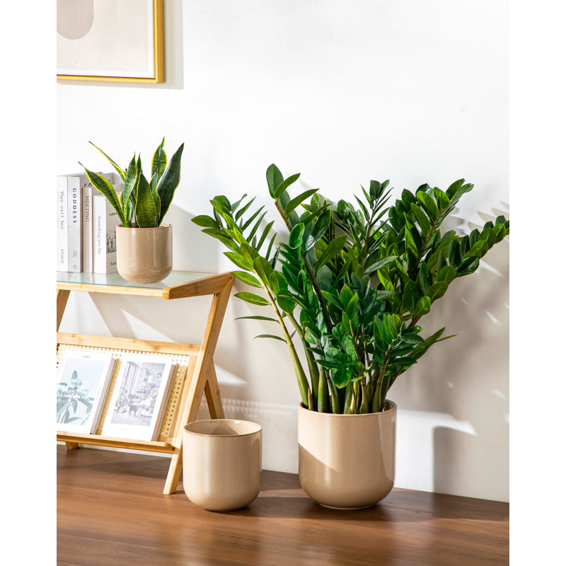 Ceramic Pot Planter, Brown