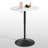 23.5" Bistro Pub Table Adjustable Height Round Cocktail Bar Table with Wood Top and Metal Base-128839604-91376001