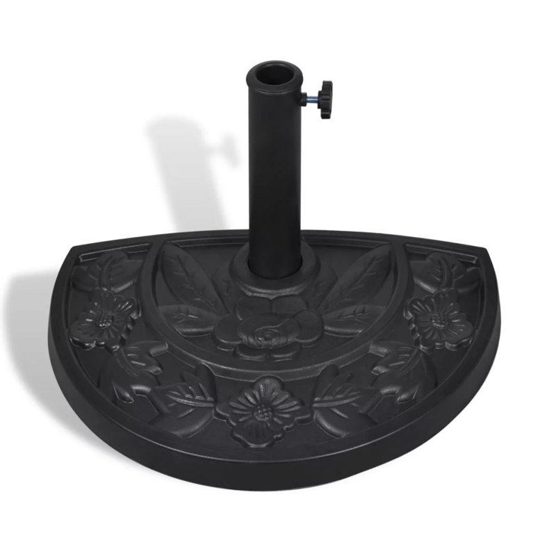 Socle de parasol autoportant en acier, Half-Round
