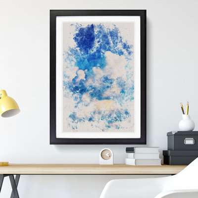 White Clouds - Picture Frame Graphic Art