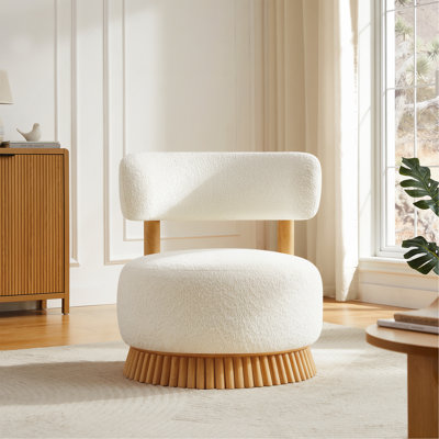 Chaise de style campagne moderne sans accoudoirs l 27,5 po, base en bois avec tige de toit en chaume, chaise rembourrée confortable pour le salon ou la chambre à coucher