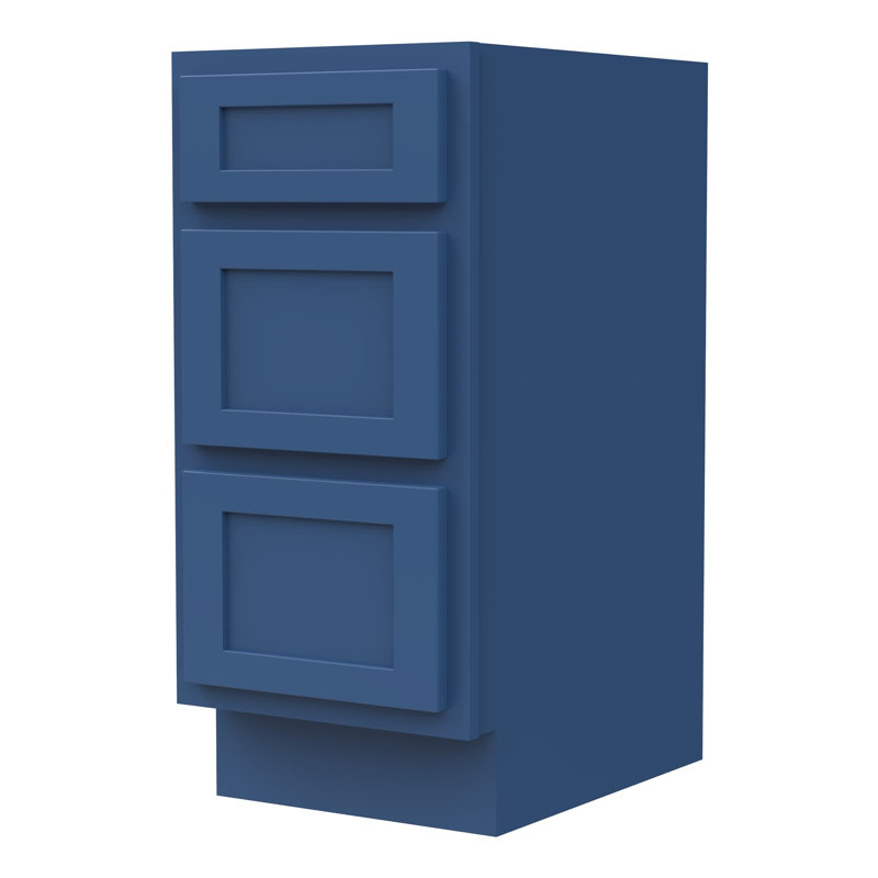 Base de meuble-lavabo simple Hibbard seulement, H 32,5 po x l 15 po x p 21 po, Bleu