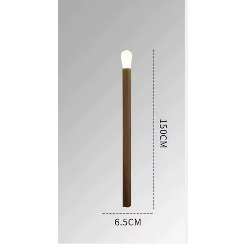 Sparkle LED Floor Lamp | Real Wood And PVC Match Design | 3000K Bulb, E12/E26 | Warm Glow