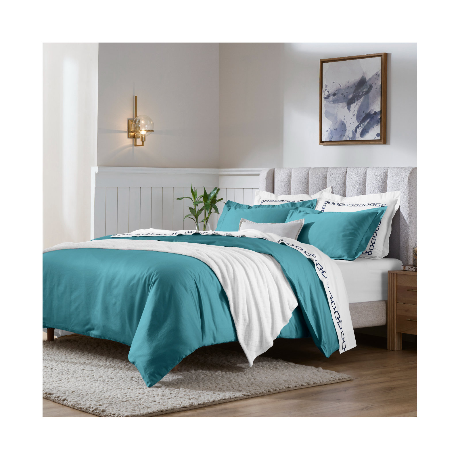 Duvet Cover Set, Caribbean, King/California King Duvet Cover + 2 King Shams
