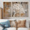 Arbre de vie blanc sur bois - Ensemble de décoration murale arbre de vie