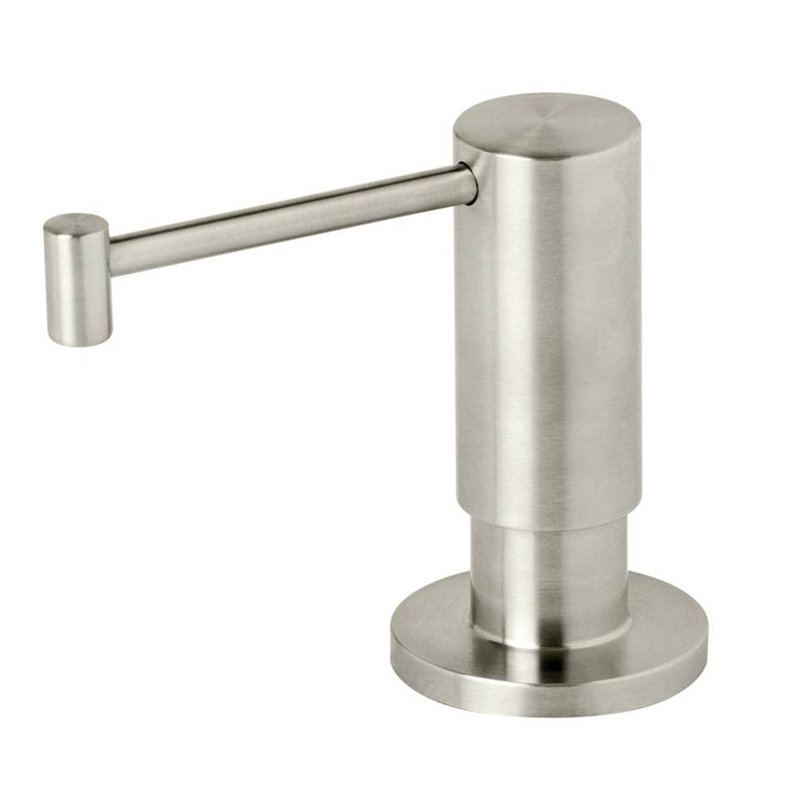 Contemporary Soap/Lotion Dispenser, Satin Nickel