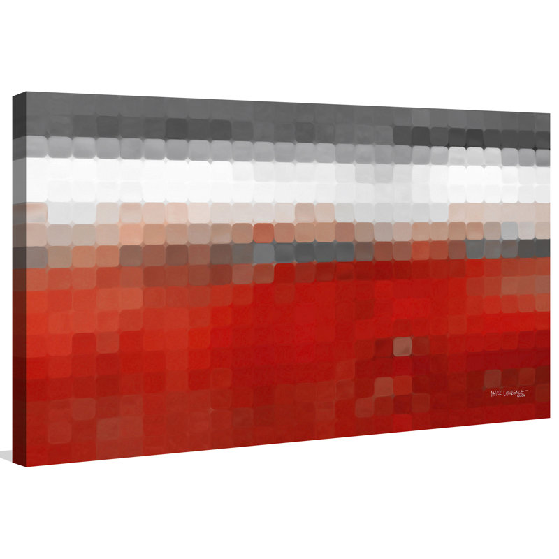 « tile art #1 2016 », reproduction d’impression sur toile, H 18 po x l 30 po x P 1 po, Toile tendue