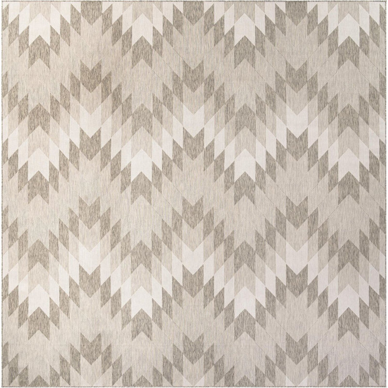 Aucun tapis gris Nykeia, Carré 13 pi 1 po