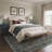 Vilve Floral Machine Washable Dark Green/Teal/Gray Indoor Area Rug With Non-Slip Backing-498876025