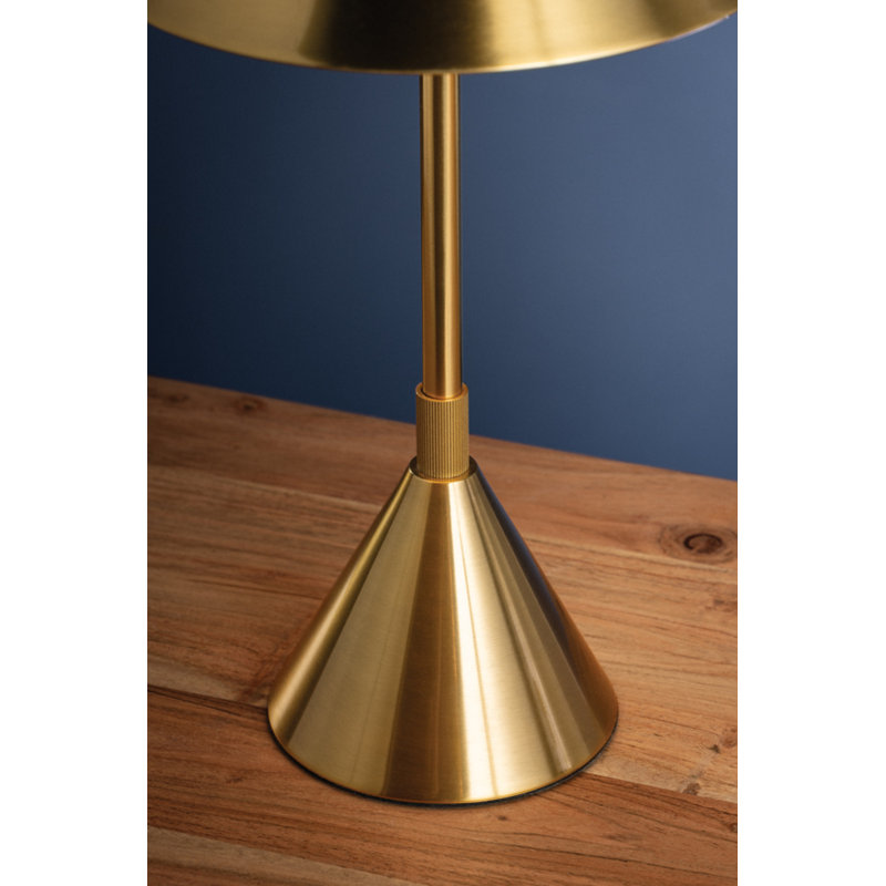 Salma Rechargeable Table Lamp in Aged Brass