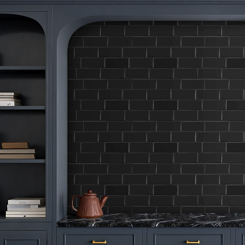29.4cmx 21.4cm Wallpaper Tile, Black