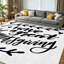 Tapis intérieur orange lavable à la machine, motif Thanksgiving, avec lettrage dessiné.-159021673