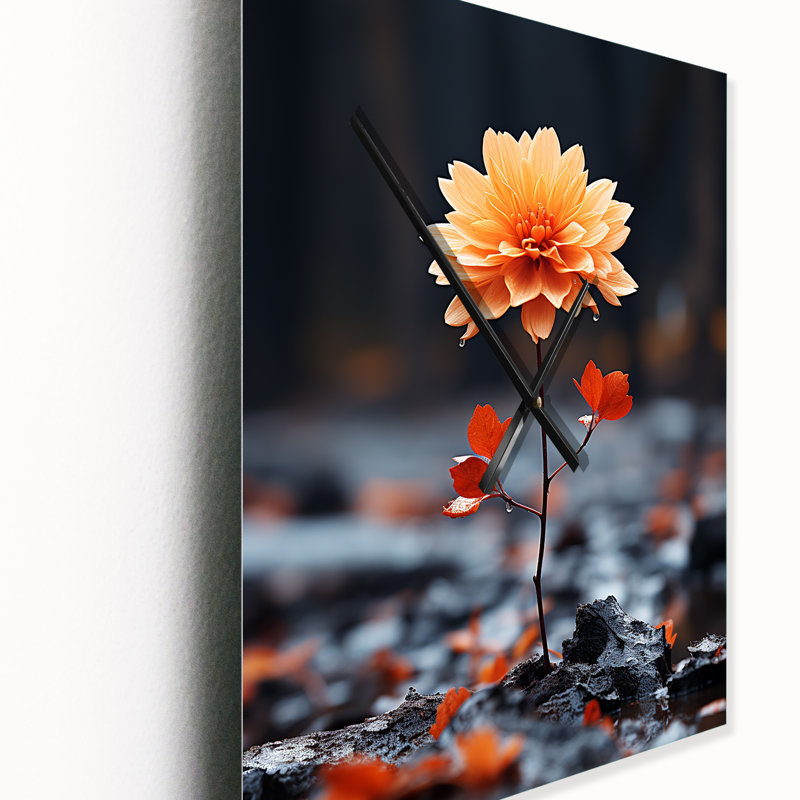 Tapisserie d'automne Peach Flowers II - Floral, H 32 po x l 16 po x P 1 po