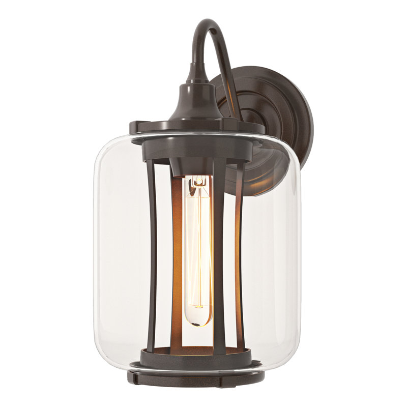 Fairwinds Outdoor Sconce - Clear Glass, 12.4" H x 7" W x 9.8" D, Coastal Bronze