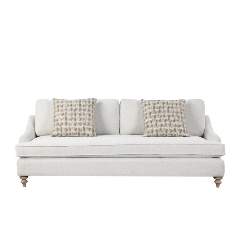 Canapé avec coussin réversible simple et 2 coussins