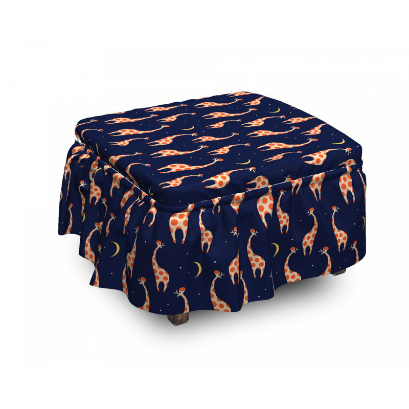 Housse pour repose-pieds sky animaux amusante night