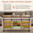 Farmhouse Lift Top Coffee Table With Wheels Hidden Storage Sliding Barn Doors-185146081
