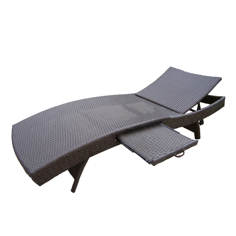 Chaise longue inclinable avec table Balhi