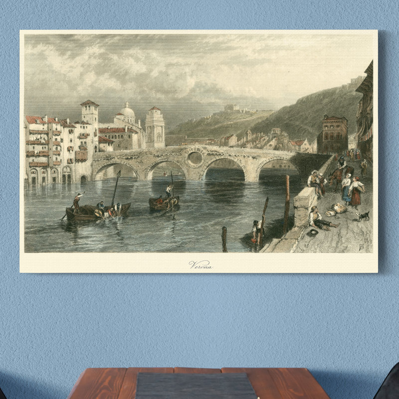 Reproduction d’art sur toile tendue, H 27 po x l 18 po x P 1 po