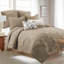 Ensemble de courtepointe taupe mousseline très grand-119377469