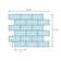 Landscape 1 in. x 2 in. Translucent Glass Plastic Face Mounted Brick Mosaic Designer Pool Tile