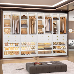 Closet Organizer System With Drawers And Shelves
