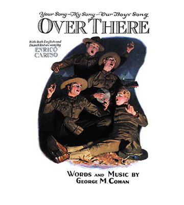 « over it » par norman rockwell, affiche rétro