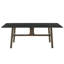 8 pièces de salle à manger en céramique et en verre, gris noyer, 1 table, 6 chaises, ensemble de pièces pour ensemble de pièce, verre