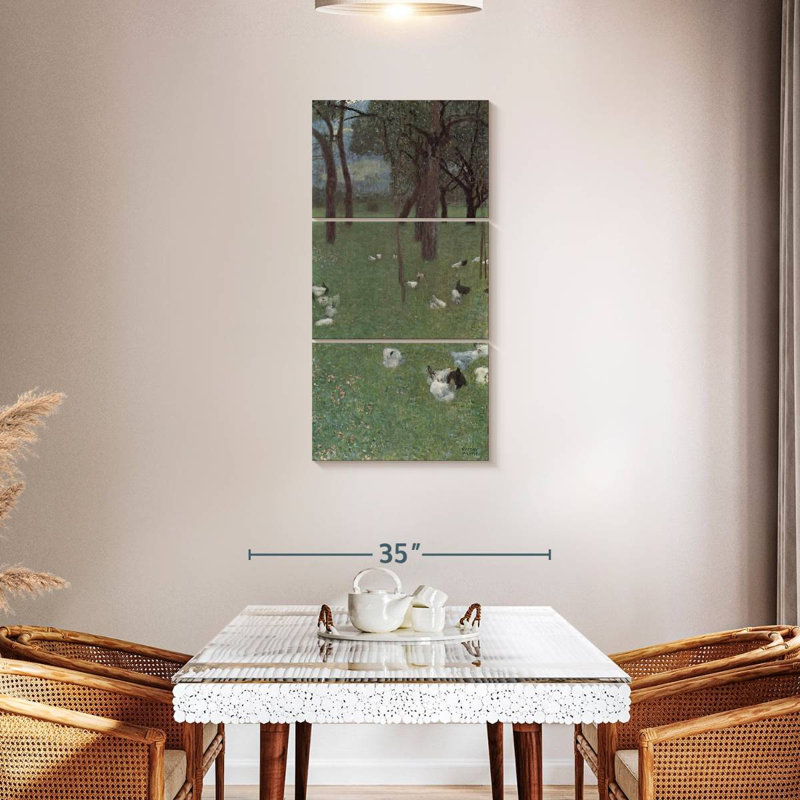 Jardin avec poulets à St. Agatha, H 62 po x l 30 po