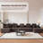 171" Cloud Modular U-Shaped Sectional Sofa with Chaise, Corduroy Oversized Couch for Living Room, No Assembly Required, Brown-1706187362