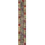 Modernist Abstract Design Antique American Folk Art Hooked Hallway Runner Rug
