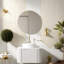 Meuble-lavabo moderne blanc avec rangement et lavabo