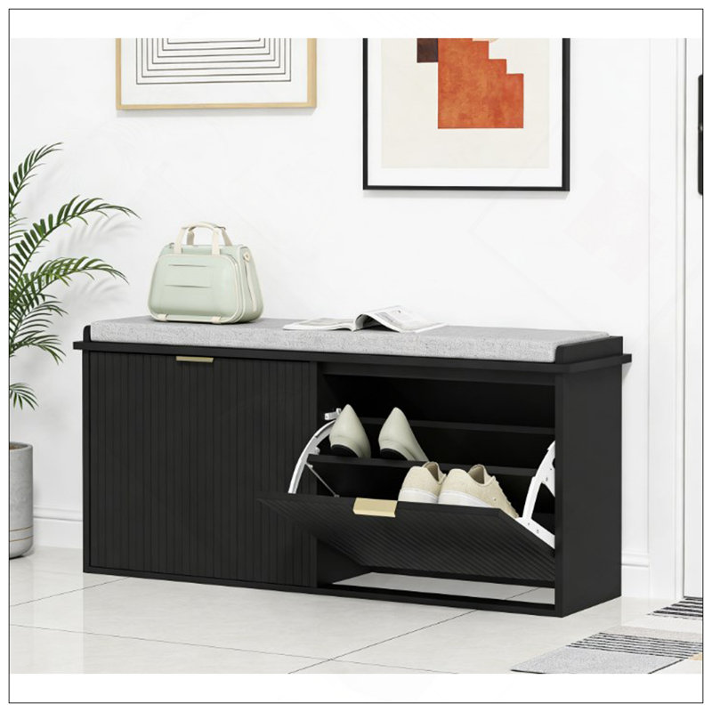 Banc d'entrée, armoire à chaussures, banc de rangement pour chaussures