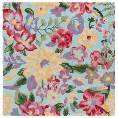 Easy Care Hand Tufted Performance Floral Rug
