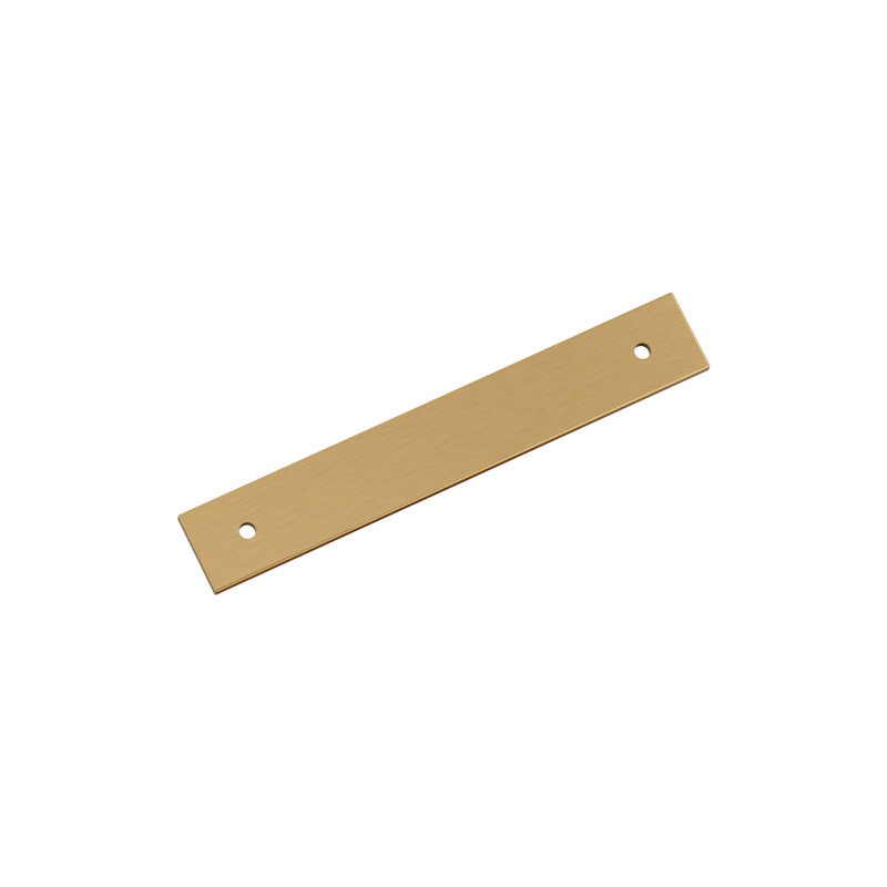 Plaque de finition rectangulaire en bronze champagne 5-1 / 16 po (128 mm) Ladera, H 1 po x l 6,3125 po x P 0,125 po