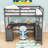 Karthika Wood Loft Bed With U-Shaped Desk, Drawers,Ladder And Storage Shelves-48948151