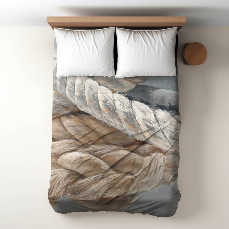 Polyester Sateen Duvet Cover, Brown