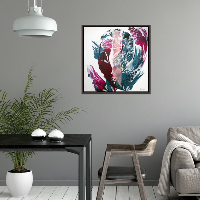 Garden Dream Painting by Alexander Nikanpour, Brush Gel, 25.75" H x 25.75" W