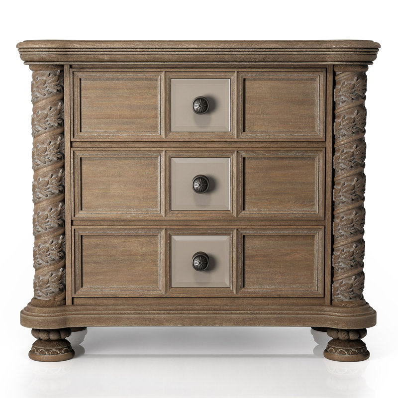 Fabijan 30'' W Solid Wood Nightstand